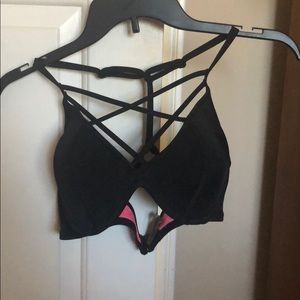 PINK BY VICTORIA SECRET CRISS CROSS BIKINI TOP!